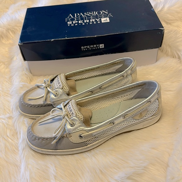 Sperry Angelfish Grey Open Mesh with box - Picture 1 of 6